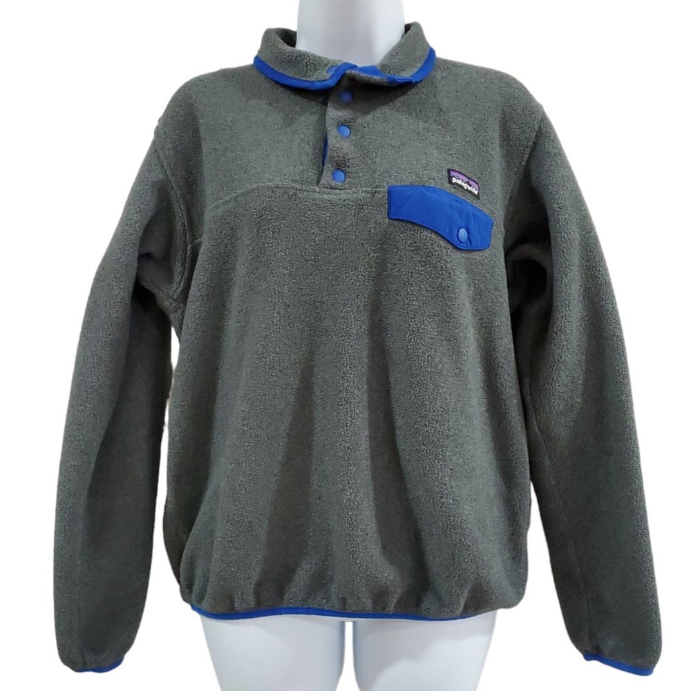 Patagonia Synchilla Pullover Gray Blue  Womans S